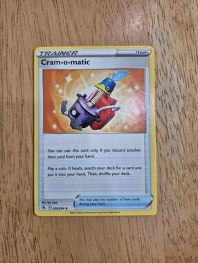 QTY 1 Pokemon Cram-o-matic Trainer Item Card